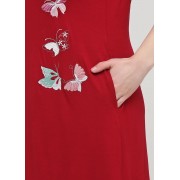 Червона сукня Romeo Life XL,2XL,3XL,4XL однотонна 7115-14